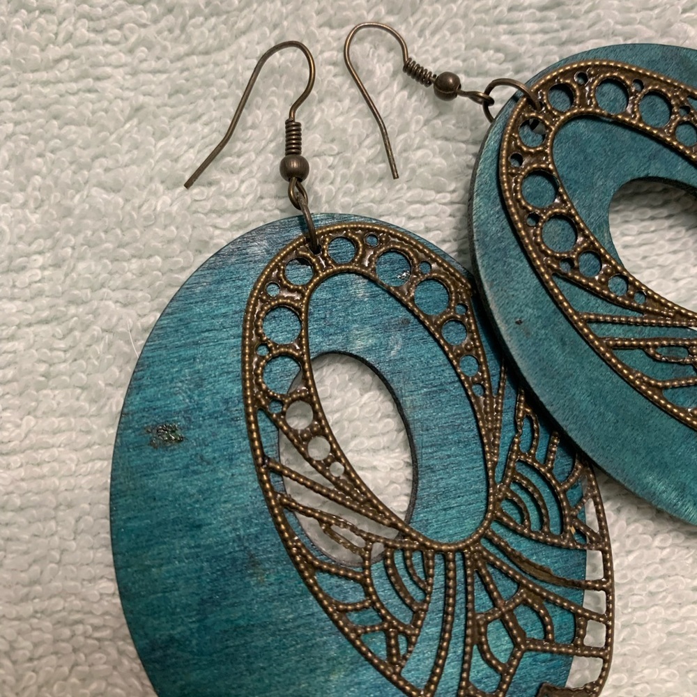 Turquoise Colored Earrings
